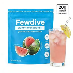 FEWDIVE Clear Whey Isolate Protein Powder - Grass Fed Protein - 20g Protein, 0 Sugar, 80 Calories - Gluten Free, Lactose Free, Clean Nutrition