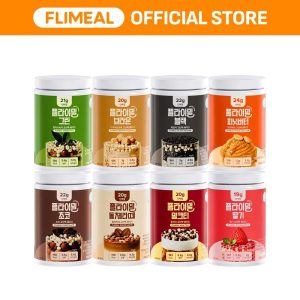 Flimeal Protein Shake - High in American-Made Protein, Low Sugar, Keto-Friendly Meal Replacement with Crunchy Protein Crisps, 22.22oz, 14 Servings Drink Mix Pre Workout Drink Flavor