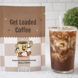 Protein Loaded Coffee - Viral | Single Packet | 16oz Coffee Drink Mix | 10g Protein & 180mg Caffeine | Hot or Cold