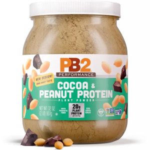 PB2 Performance - Peanut Protein with Cocoa - Plant-Based Protein Powder, 20g Protein, 0 Added Sugar, 32 oz