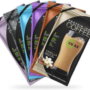 Chike High Protein Instant Iced Coffee Sampler Packs - 20g Protein, Low Sugar, 150mg caffeine - 10+ Flavors