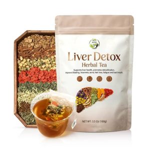 Liver and Kidney Detox Cleanse Tea - Milk Thistle GojiBerry Dandelion root Honeysuckle, Dry Eyes and Acne, Hand-picked 9 Organic Herbs, Edible corn fiber tea bags, Beverage Natural | iTREE · Vital-Tea