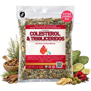 Colesterol Herbal Compound Tea 4oz (141g) - 100% Natural Infusion - Compuesto Ancestral Hierbas Naturales - Makes 40+ Cups - Herbal Mixture - Té Bienestar Ancestral - Non-GMO | No Cafeína
