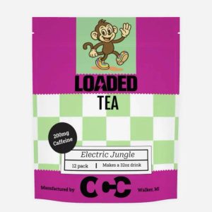 Electric Jungle 12 pack Loaded Tea Bundle | Mixed Flavors | Hydration Caffeinated Flavored Beverage Mix Packets | One the go | FREE water bottle for the 1st 1000 people