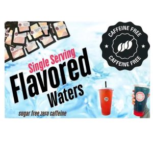 Flavored WATER - Refreshing Beverage for on the go. ZERO CAFFEINE taste like a loaded tea without the caffeine. 100% sugar-free flavors sweetened with sucralose. These are so easy to make and are ready for you to make on the go.