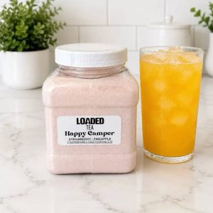 Loaded Tea - BULK CONTAINER MAKES 30- 32oz Caffeinated Flavored Hydration Powder Beverage Mix | Made in USA | Easy to Mix