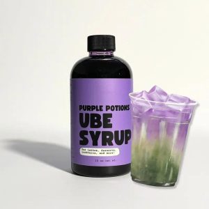 Ube Syrup for Making Ube Lattes - Original Ube Flavor Beverage Add to Milk, Matcha, Coffee Natural Sweet coffee syrup matcha syrup