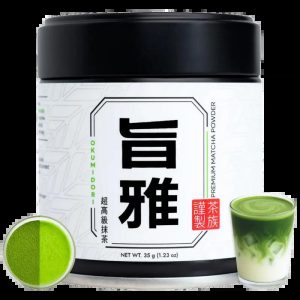 Chazoku Okumidori 35g Tin Matcha Green Tea Powder Ceremonial Grade First Harvest Traditional Flavor Japanese Tea