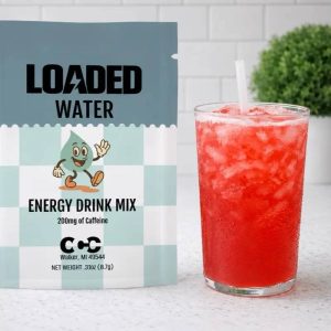 Loaded Water-Viral - Single Packet | 32oz Sugar Free Caffeinated Flavored Powder Beverage Mix | Made in USA | Easy to Mix