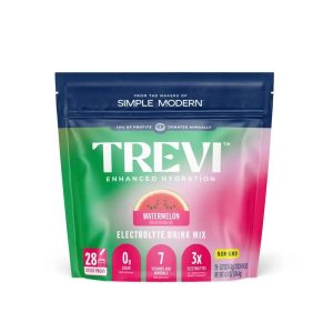 Trevi Sugar Free Watermelon Electrolyte Drink Mix - 28 Count Stick Packs | 0g Sugar, Non-GMO, with 7 Vitamins & Minerals, 6 Electrolytes, Energy Hydration Drink Mix, Made in USA